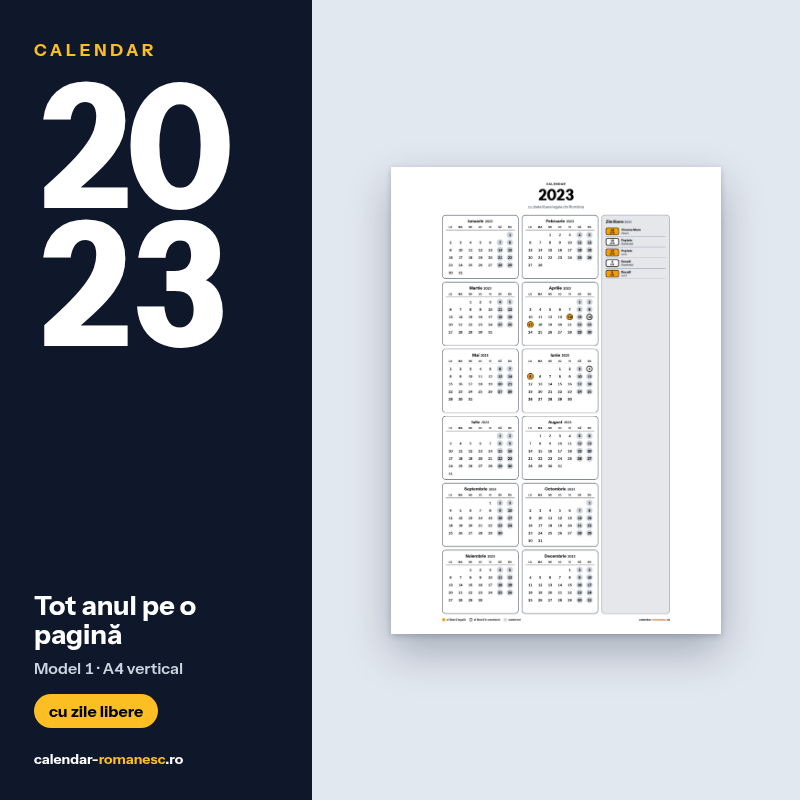 Tot anul · Model 1 2023 - previzualizare