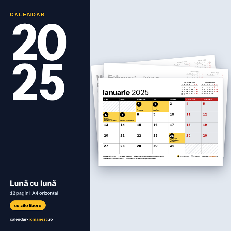 Lună cu lună 2025 - previzualizare